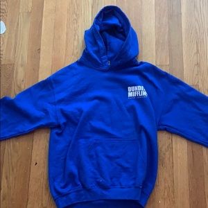 dunder mifflin the office blue hoodie size medium